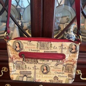 Royal Tapisserie Crossbody Bag with Parisian Motif